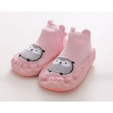  Csúszásgátlós babacipő, puha talpú babazokni - Rózsaszín bagoly-14 cm gyerek cipő