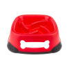 Csúszásmentes csontos habzsolásgátló,evéslassító tál -kicsi - Piros