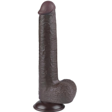  Csúszó Skin Dildo 17 x 3.5cm fekete műpénisz, dildó
