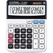 CTIFREE CT-9816 számológép, 156x198mm, 16 számjegy, dual power (CT-9816) számológép