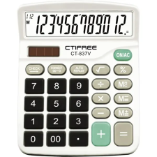 CTIFREE CTIFREE - CT-837V számológép, 120x150mm, 12 számjegy, dual power számológép