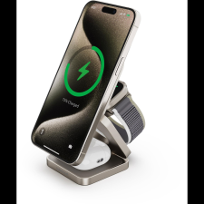 CubeNest Qi2 SQ312 Pro Titanium 3in1 MagSafe kompatibilis töltő (6974699971627) mobiltelefon kellék