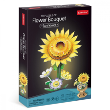 Cubic Fun Puzzle 3D Flower bouquet - Sunflowers puzzle, kirakós