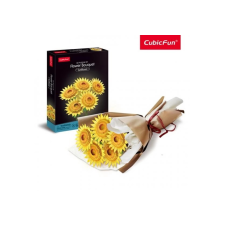 CubicFun 3D puzzle játék 209 darabos Napraforgó csokor puzzle, kirakós