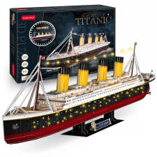 CubicFun 3D puzzle - világító Titanic-exclusive kiadás-266db-os, LED-es puzzle, kirakós