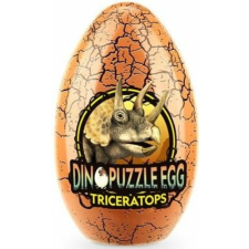 CubicFun dínós puzzle fém tojásban – Triceratopsz puzzle, kirakós