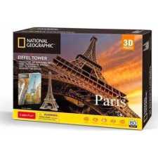 CubicFun Puzzle 3D National Geographic Párizsi Eiffel-Torony 80 Elem (456597) puzzle, kirakós