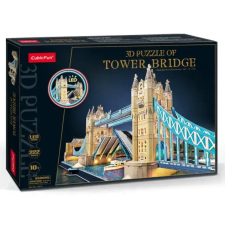  CubicFun Tower Bridge LED Light 3D Puzzle L531h puzzle, kirakós