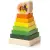 CUBIKA 15276 Színes piramis tyúkkal - fából készült puzzle 8 db