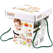 CUBIKA Fa építőkocka fiúknak 54 darabos készlet fajáték