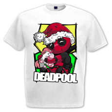  Cuki Deadpool - Karácsonyi Férfi Póló