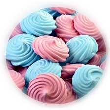 Cukor habcsók 24 db (kék-pink) sütés és főzés
