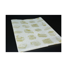  Cukrászati finom csomagolópapír 75x62 cm 100 db arany sütemények sütés és főzés