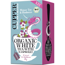  Cupper bio málnás fehér tea 20 db 34 g gyógytea