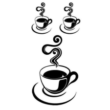  Cups dekorációs falmatrica 32x69cm tapéta, díszléc és más dekoráció