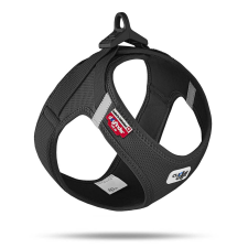  CURLI Kutyahám csatos Air-Mesh Black 3XS, 1,5-3kg nyakörv, póráz, hám kutyáknak