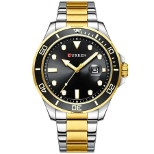  Curren férfi kvarcóra dátummal - fekete/arany, eredeti dobozban karóra