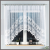 Curtain ADELINA, indás, virágmintás, fehér jacquard panoráma függöny