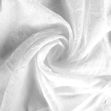 Curtain Gyűrt voile fényáteresztő függöny anyag, fehér, 260 cm magas lakástextília