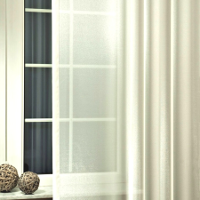 Curtain LILIANA, félorganza fényáteresztő függöny anyag - ekrü, 160 cm magas lakástextília