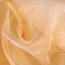 Curtain TERNI, organza függöny anyag, karamell lakástextília