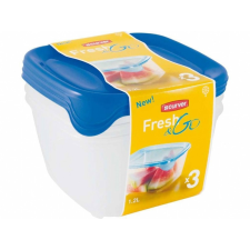  Curver 182220 182220 "FRESH&GO" SZÖGLETES ÉTELTARTÓ SZETT 3x1,2L papírárú, csomagoló és tárolóeszköz