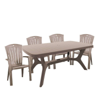 CURVER Baltorini 4+1 kerti bútor garnitúra szett cappuccino kerti bútor