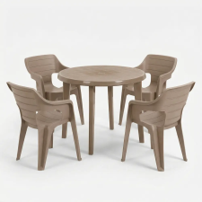 CURVER Bellara 4+1 kerti bútor garnitúra szett cappuccino kerti bútor