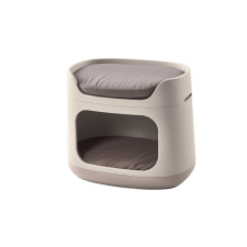 Curver Bunkbed 3 az 1-ben fekhely cappuccino/kék szállítóbox, fekhely kutyáknak