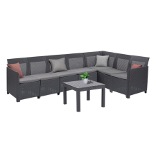 CURVER Claire XI 7 személyes sarokgarnitúra orlando asztallal kerti bútor