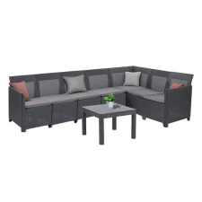 CURVER Claire XI 7 személyes sarokgarnitúra orlando asztallal kerti bútor