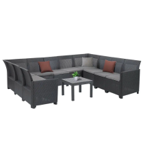 CURVER Claire XII 10 személyes sarokgarnitúra orlando asztallal kerti bútor