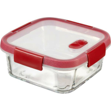 CURVER Ételtartó, szögletes, üveg, 0,7 l, CURVER Smart Cook, piros (KHMU177) konyhai eszköz