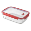 CURVER Ételtartó üveg doboz CURVER Smart Cook tégla sütőbe helyezhető 4,2L piros