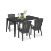 CURVER Girorini 4+1 kerti bútor garnitúra szett grafit