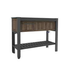 CURVER Hosting party állomás műanyag oldal irányba kihúzható, italhütő tárolóval dió kerti bútor