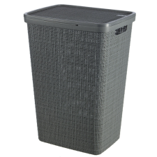  Curver Jute szennyeskosár 58L fedéllel szürke bútor