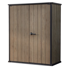 CURVER Keter  Signature 1400 literes kerti tároló szekrény - barna kerti tárolás