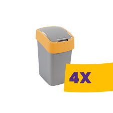 CURVER Pacific Flip Bin billenőfedeles szelektív hulladékgyűjtő szemetes Sárga 9L (Karton - 4 db) szemetes