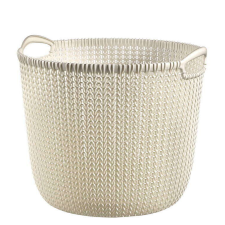 CURVER &quot;KNIT&quot; KEREK KOSÁR L - Bézs bútor