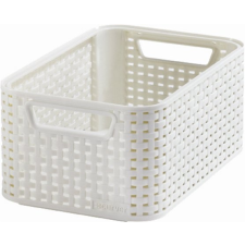 CURVER Rattan hatású kosár, 6l, törtfehér, CURVER  Style S bútor