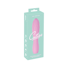 Cuties Mini 3 - akkus, vízálló, bordás vibrátor (pink) vibrátorok