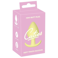  Cuties Mini Butt Plug - szilikon anál dildó - sárga (3,1cm) anál