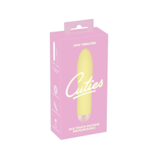  Cuties Mini Yellow - akkus, szilikon rúdvibrátor (sárga) vibrátorok