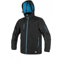 CXS Durham Softshell Kabát Fekete/Kék - M munkaruha