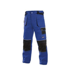 CXS férfi munkaruha nadrág fényvisszaverő elemekkel, kék/fekete, méret: 62
