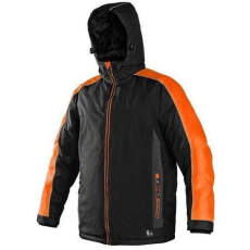 CXS férfi téli dzseki fényvisszaverő elemekkel, fekete/narancssárga, méret: XL