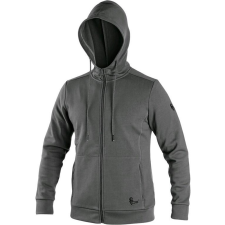 CXS Harrison Kapucnis Pulóver Szürke/Fekete - 3XL munkaruha