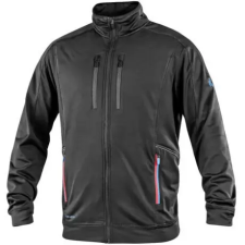  CXS Leonis férfi pulóver, fekete/kék/piros munkaruha