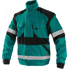 CXS Luxy Bright Fényvisszaverő Munkáskabát Zöld/Fekete - 56